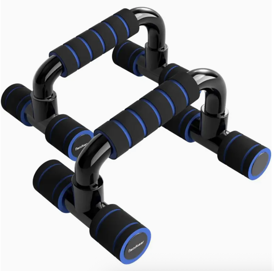 Push-Up Bars Set - Cushioned Foam Grip Handles for Home Workouts