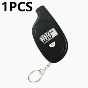 Digital Tyre Pressure Gauge – Backlit LCD, 150 PSI for Car, Van & Bike