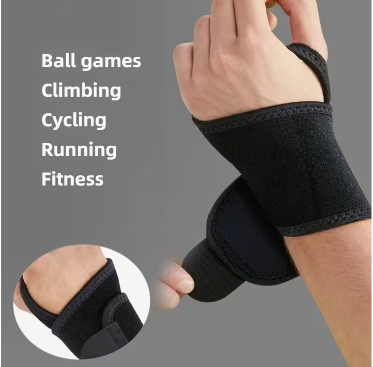 Weightlifting Wrist Wraps (Pair) – Gym Support Straps for Lifting