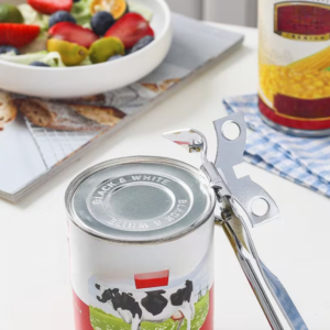 Stainless Steel Can Opener - Smooth-Edge Manual Tin Opener