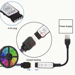 RGB LED Strip Lights 5m – App & Remote Controlled Colour Changing