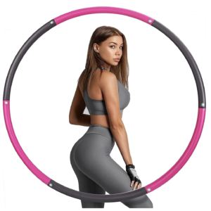 Weighted Fitness Hula Hoop - 37-Inch Adjustable Exercise Ring